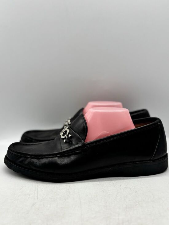 Salvatore Ferragamo Black Leather Horsebit Loafers Mens US Size 10.5 D main image 11